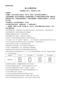 河南省驻马店市2024～2025学年高三(上)期中生物试卷(含解析)