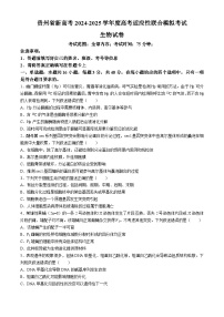 贵州省新高考2024-2025学年高三上学期适应性联合模拟考试生物试卷