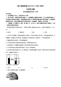 浙江省强基联盟2024-2025学年高二上学期11月联考生物试题（原卷版）-A4