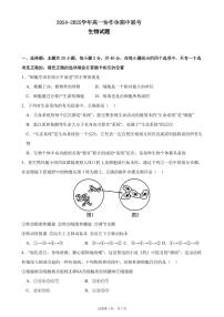 四川省眉山市仁寿县协作体2024-2025学年高一上学期11月期中联考生物试题