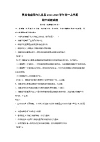 2024-2025学年陕西省咸阳市礼泉县高一(上)期中生物试卷(解析版)