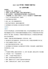 江苏省连云港市灌南县2024-2025学年高二上学期11月期中考试生物试卷（Word版附解析）