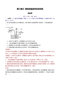 2025年新高考生物一轮复习第3单元细胞的能量供应和利用(测试)(学生版+教师版)