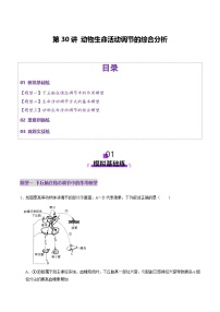 2025年新高考生物一轮复习第8单元稳态与调节第30讲动物生命活动调节的综合分析(练习)(学生版+教师版)