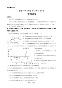 2025南充嘉陵一中高二上学期12月月考生物试题PDF版含答案