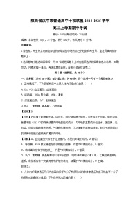 陕西省汉中市普通高中十校联盟2024-2025学年高二上学期期中考试生物试卷（解析版）