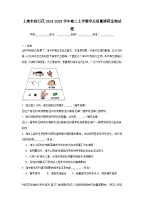 上海市闵行区2024-2025学年高三上学期学业质量调研生物试题