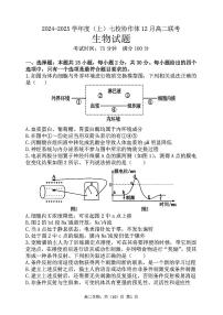 2025辽宁省七校协作体高二上学期12月联考试题生物PDF版含答案