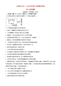江苏省泰州市2023_2024学年高二生物上学期期中试题含解析