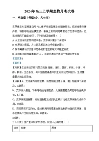 湖南省岳阳市岳阳县第一中学2024-2025学年高三上学期12月月考生物试卷（Word版附解析）