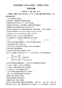 黑龙江省哈尔滨市第六中学2024-2025学年高一上学期12月月考生物试卷（Word版附答案）