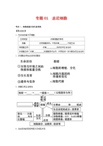 专题01 走近细胞-【提分讲练】最新高考生物二轮复习专题解读和分层练习