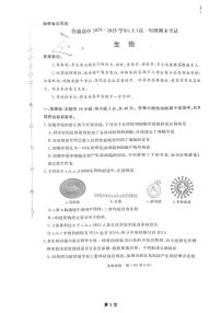 河南省濮阳市2024-2025学年高一上学期1月期末考试生物试题