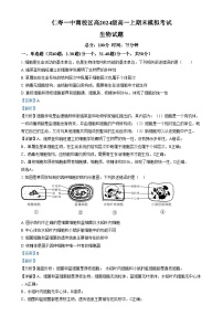 四川省眉山市仁寿县仁寿一中南校区2024-2025学年高一上学期期末模拟考试生物试卷（Word版附解析）