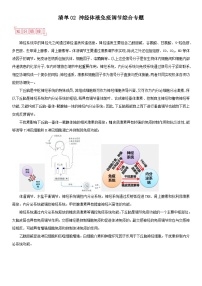 清单02 神经体液免疫调节综合专题-备战2025年高考生物二轮热点背练清单（新高考通用）