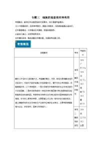 专题03细胞的能量供应和利用-备战2025年高考生物真题题源解密（新高考通用）