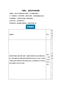 专题05基因的传递规律-备战2025年高考生物真题题源解密（新高考通用）