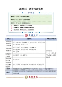 题型02 遗传与进化类（3大模板）-2025年高考生物答题技巧与模板讲练（新高考通用）