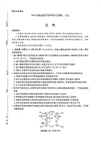 河南省青桐鸣大联考2024-2025学年高三下学期2月月考生物试题（PDF版附解析）