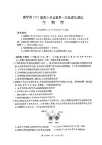 广西南宁市2024-2025学年高三上学期一模生物试卷（PDF版附解析）