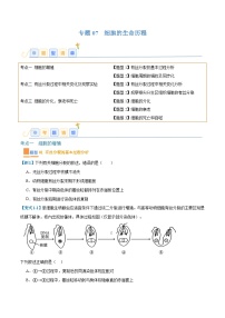 专题07+细胞的生命历程（7大题型）-【题型冲关】备战2025年高考生物一轮复习题型全覆盖（新高考通用）