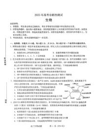 2025届山东省烟台市高三一模 烟台市+德州市+东营市高考诊断性测试 生物试题及答案