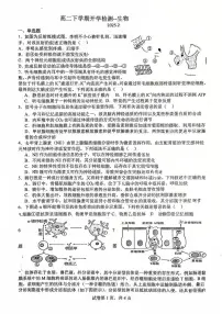 2025北京平谷中学高二（下）开学考生物试卷（无答案）