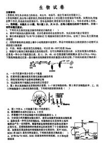 黑龙江省齐齐哈尔市2025届高三下学期一模生物试卷（PDF版附解析）
