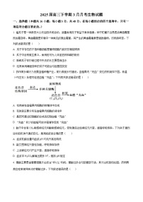 陕西省汉中市西乡县西乡县第一中学2024-2025学年高三下学期3月月考生物试题（原卷版+解析版）