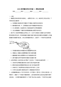 2025届安徽省安庆市高三二模生物试题（附答案解析）