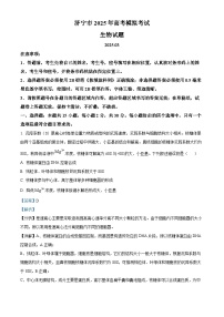 2025届山东省济宁市高三下学期3月一模考试生物试题（解析版）