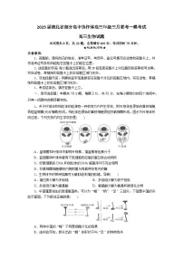湖北省部分高中协作体2025届高三下学期3月一模联考生物试卷（Word版附解析）
