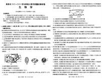 生物丨安徽省阜阳市2025届高三1月教学质量统测生物试卷及答案