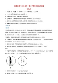 福建省厦门市思明区2023_2024学年高一生物下学期4月月考试题含解析