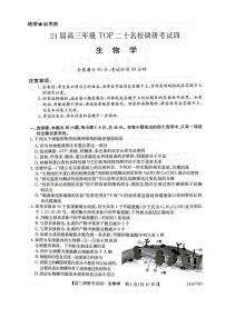 2024届河南省TOP二十名校高三上学期调研考试（四）-生物试题（含答案）