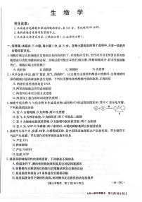 2024届河南省高三一轮复习检测（四）(10月)-生物试题（含答案）