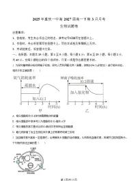 重庆市第一中学2024-2025学年高一下学期第一次月考（3月）生物试题（Word版附解析）