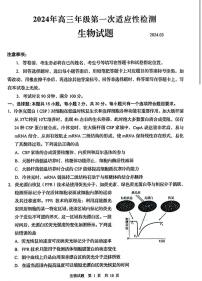 2024届山东省青岛市高三下学期一模-生物试卷（含答案）