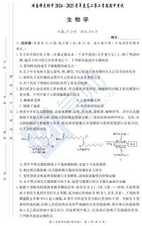 25年湖南师大附中高二期中考试生物试卷及参考答案
