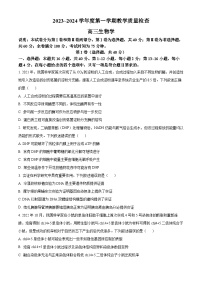广东省东莞市2023-2024学年高三上学期1月期末教学质量检查 生物试卷（含答案）