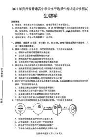 贵州省2025届高三下学期4月适应性考试生物试题（PDF版附答案）