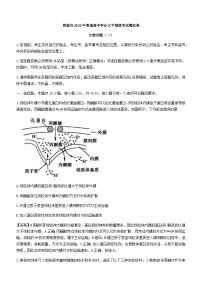 2022届山东省聊城市高三普通高中学业水平等级考试模拟（一模）生物试题 附答案
