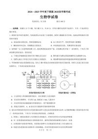 四川省成都市第七中学2024-2025学年高二下学期期中考试生物试题（PDF版附答案）