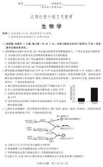 江西省红色十校2024届高三下学期2月联考生物试卷（含答案）