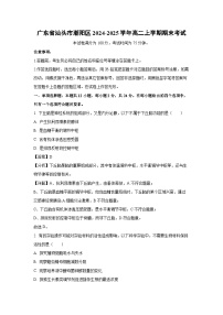 广东省汕头市潮阳区2024-2025学年高二上学期期末考试生物试卷（解析版）