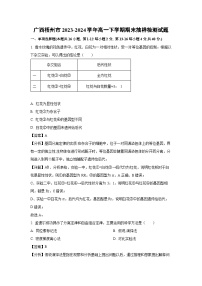广西梧州市2023-2024学年高一下学期期末抽样检测生物试卷（解析版）