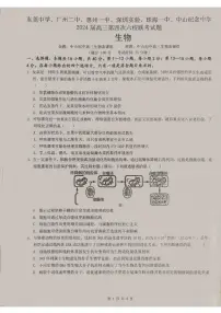 广东省2024届高三第四次六校联考 生物试卷(含答案)