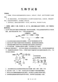 重庆市巴蜀中学2025届高三下学期适应性月考卷（八）生物试题（PDF版附解析）