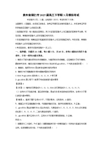 贵州省铜仁市2025届高三下学期3月模拟考试生物（解析版）