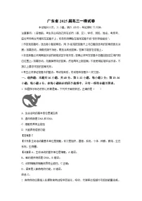 广东省2025届高三一模[高考模拟]生物试卷（解析版）